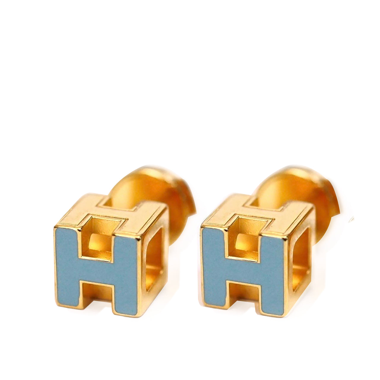 HERMES CUBE PIERCE 赤 片側※純正CATCH無し 外品キャッチ-